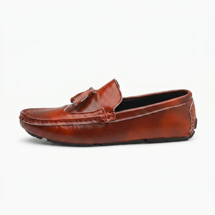 Mocassin à gland cuir homme style élégant - Vue 1 - Mocassin