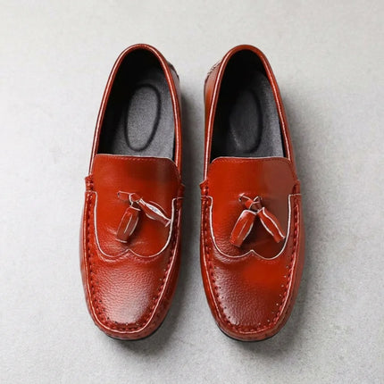 Mocassin à gland cuir homme style élégant - Vue 2 - Mocassin