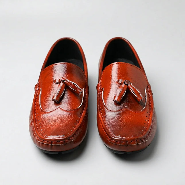 Mocassin à gland cuir homme style élégant - Vue 3 - Mocassin