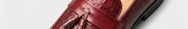 Mocassin à gland effet croco élégant homme - Vue 3 - Mocassin