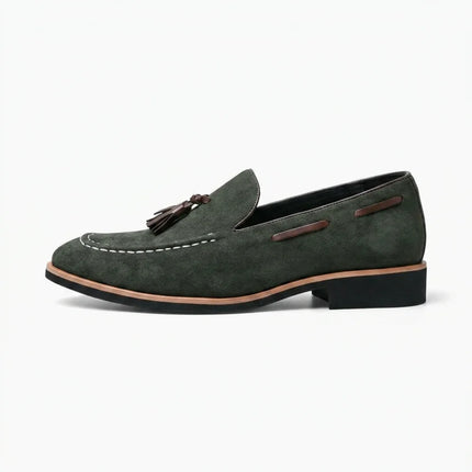 Mocassin à glands en daim homme élégant - Vue 1 - Mocassin