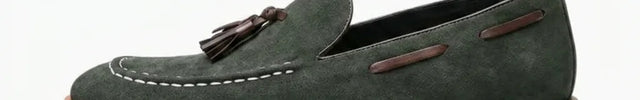 Mocassin à glands en daim homme élégant - Vue 3 - Mocassin