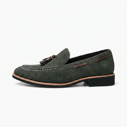 Mocassin à glands en daim homme élégant - Vue 3 - Mocassin