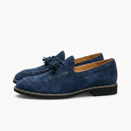 Mocassin à glands homme en daim véritable - Vue 1 - Mocassin