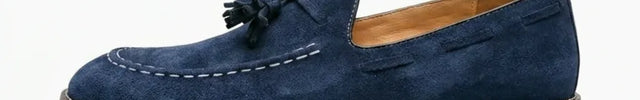 Mocassin à glands homme en daim véritable - Vue 1 - Mocassin