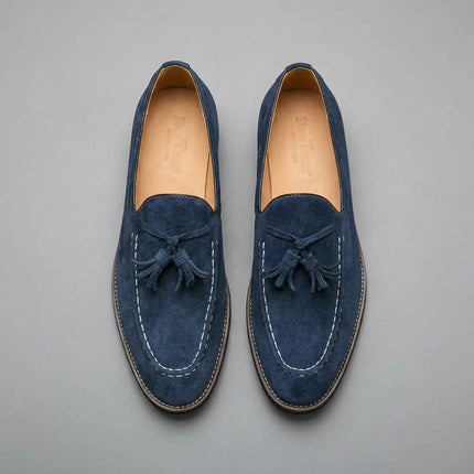 Mocassin à glands homme en daim véritable - Vue 2 - Mocassin