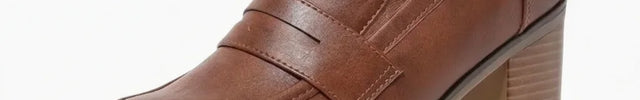 Mocassin à talons 8cm femme quotidien élégant - Vue 1 - Mocassin