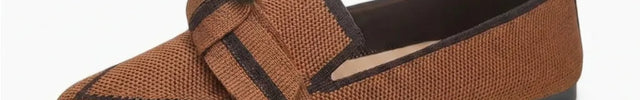 Mocassin ballerine bout pointu tissu femme élégant - Vue 1 - Mocassin