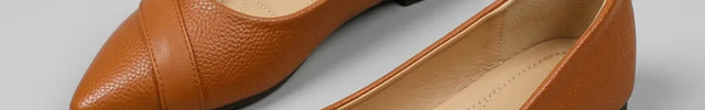 Mocassin ballerine cuir verni femme élégant - Vue 2 - Mocassin