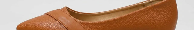 Mocassin ballerine cuir verni femme élégant - Vue 3 - Mocassin