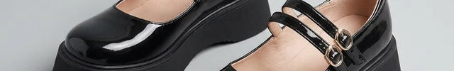 Mocassin ballerine cuir vernis femme à doubles boucles - Vue 2 - Mocassin