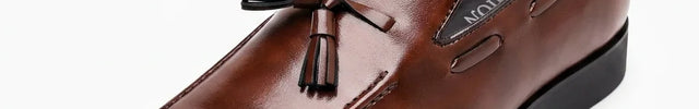 Mocassin cuir à gland homme élégant - Vue 1 - Mocassin