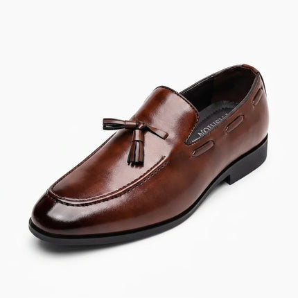 Mocassin cuir à gland homme élégant - Vue 1 - Mocassin