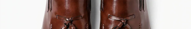 Mocassin cuir à gland homme élégant - Vue 2 - Mocassin
