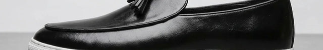 Mocassin cuir à gland homme semelle blanche élégant - Vue 2 - Mocassin