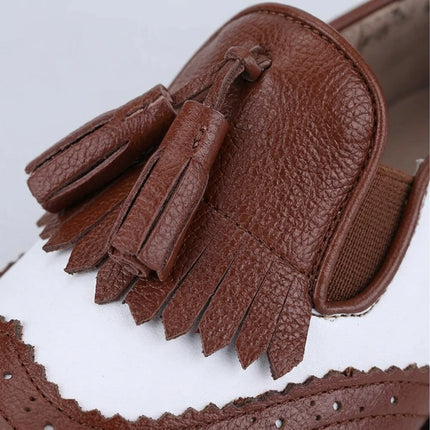 Mocassin cuir à glands et franges femme quotidien - Vue 4 - Mocassin