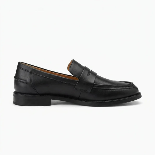 Mocassin cuir à petit talon épais femme quotidien - Vue 1 - Mocassin