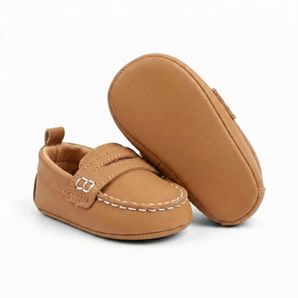 Mocassin cuir bébé classique premiers pas - Vue 4 - Mocassin