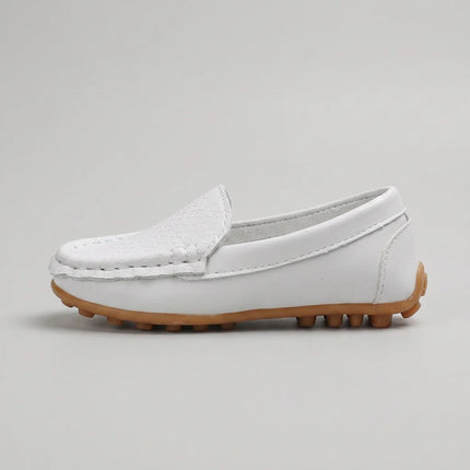 Mocassin cuir bébé fille motif crocodile - Vue 2 - Mocassin