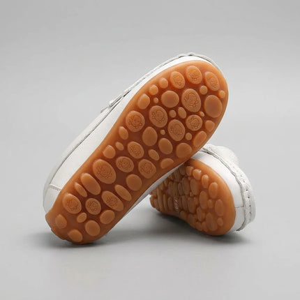 Mocassin cuir bébé fille motif crocodile - Vue 5 - Mocassin