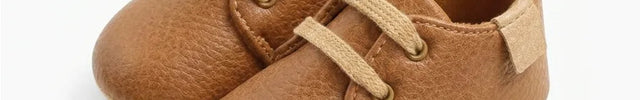 Mocassin cuir bébé souple lacets - Vue 4 - Mocassin