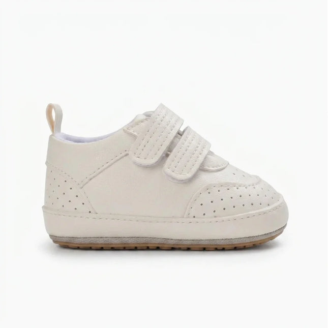 Mocassin cuir bébé style bateau velcro - Vue 1 - Mocassin