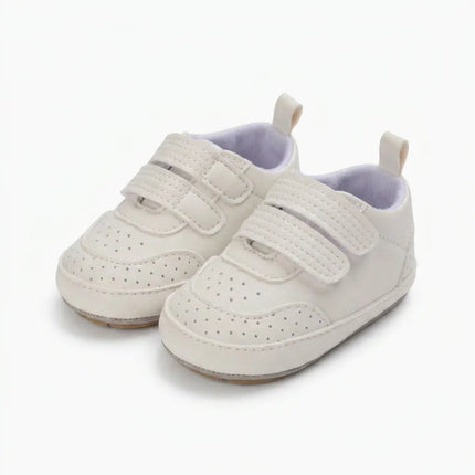 Mocassin cuir bébé style bateau velcro - Vue 1 - Mocassin