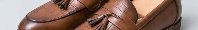 Mocassin cuir effet crocodile à glands homme décontracté - Vue 2 - Mocassin