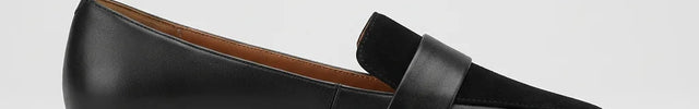 Mocassin cuir et daim à talon carré femme - Vue 2 - Mocassin