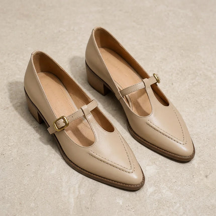 Mocassin cuir femme ballerine à bride élégant - Vue 2 - Mocassin