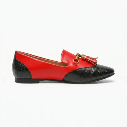 Mocassin cuir femme quotidien élégant à glands - Vue 1 - Mocassin