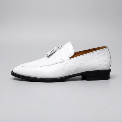 Mocassin cuir homme élégant à glands - Vue 3 - Mocassin