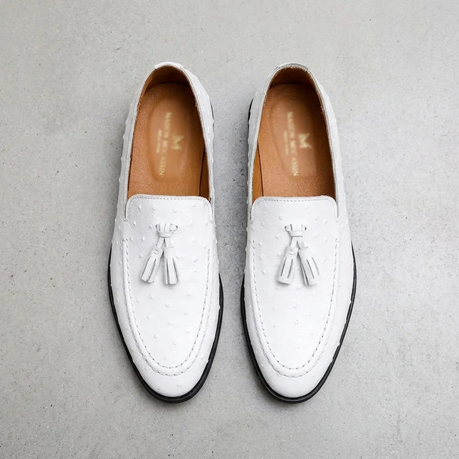 Mocassin cuir homme élégant à glands - Vue 4 - Mocassin
