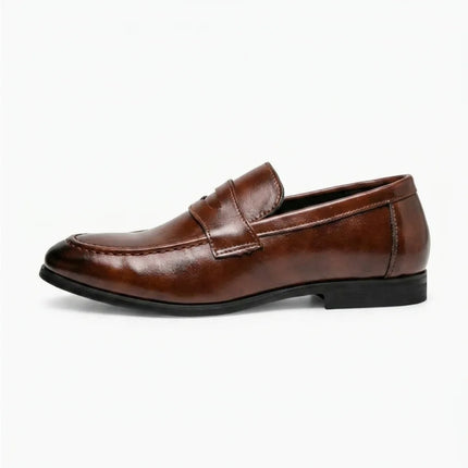 Mocassin cuir homme semelle gomme confort élégant - Vue 1 - Mocassin