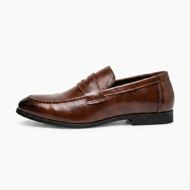 Mocassin cuir homme semelle gomme confort élégant - Vue 1 - Mocassin