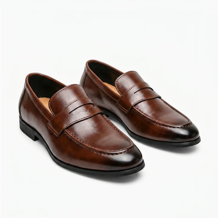 Mocassin cuir homme semelle gomme confort élégant - Vue 1 - Mocassin