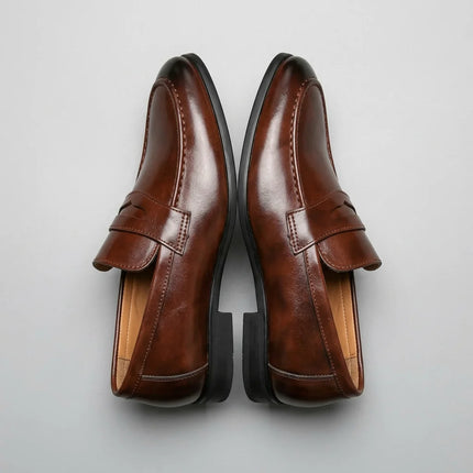 Mocassin cuir homme semelle gomme confort élégant - Vue 2 - Mocassin