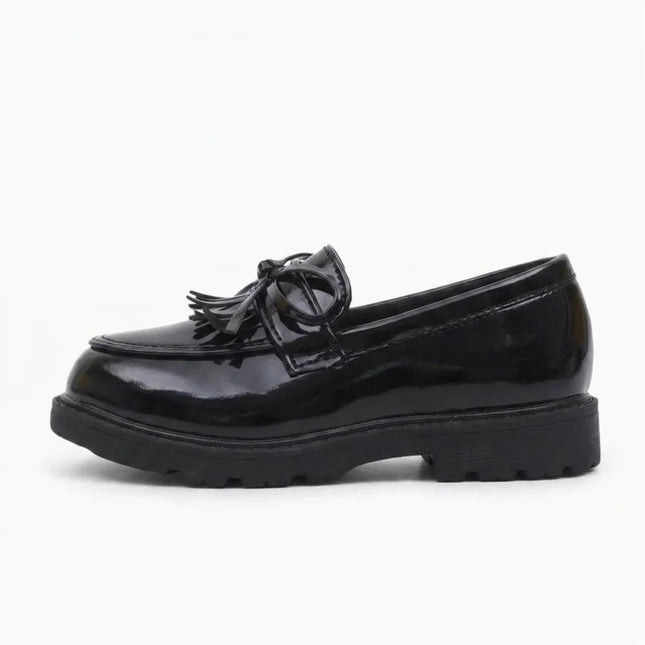 Mocassin cuir pu école élégant fille style britannique - Vue 3 - Mocassin