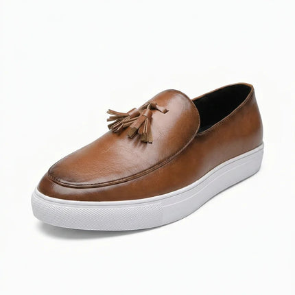 Mocassin cuir respirant à glands homme - Vue 1 - Mocassin