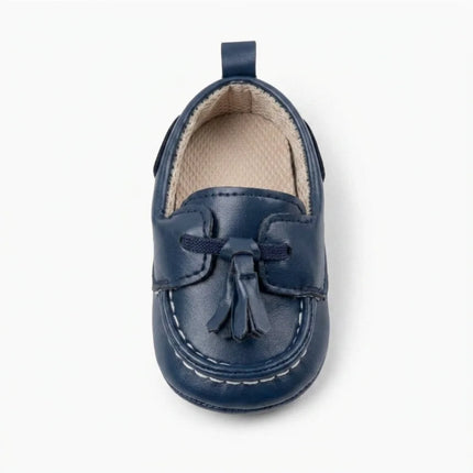 Mocassin cuir synthétique bébé élégant à glands - Vue 2 - Mocassin
