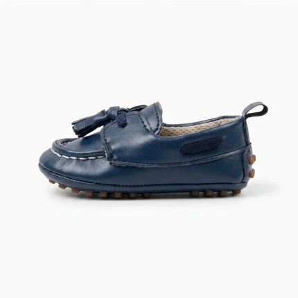 Mocassin cuir synthétique bébé élégant à glands - Vue 3 - Mocassin
