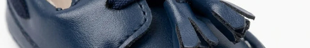 Mocassin cuir synthétique bébé élégant à glands - Vue 4 - Mocassin