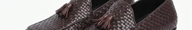 Mocassin cuir tressé à glands homme élégant - Vue 1 - Mocassin