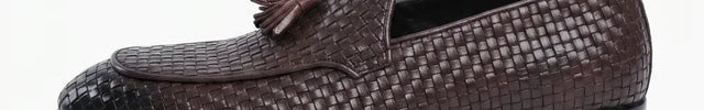 Mocassin cuir tressé à glands homme élégant - Vue 2 - Mocassin