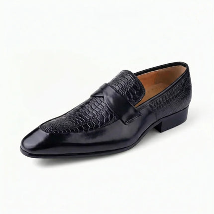 Mocassin cuir véritable homme élégant bout pointu - Vue 1 - Mocassin