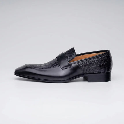 Mocassin cuir véritable homme élégant bout pointu - Vue 3 - Mocassin