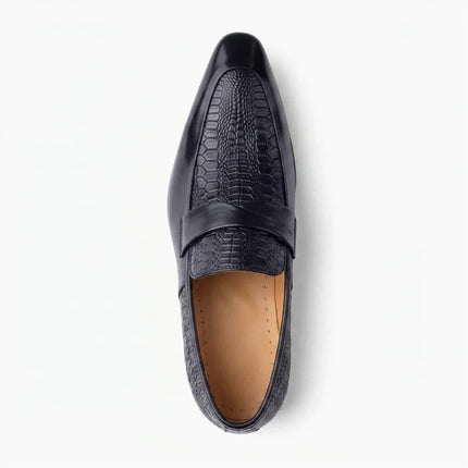 Mocassin cuir véritable homme élégant bout pointu - Vue 4 - Mocassin