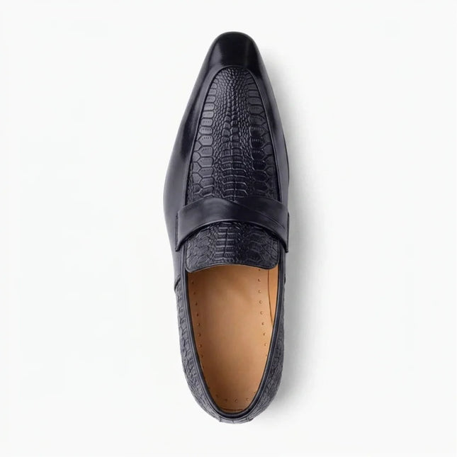 Mocassin cuir véritable homme élégant bout pointu - Vue 4 - Mocassin