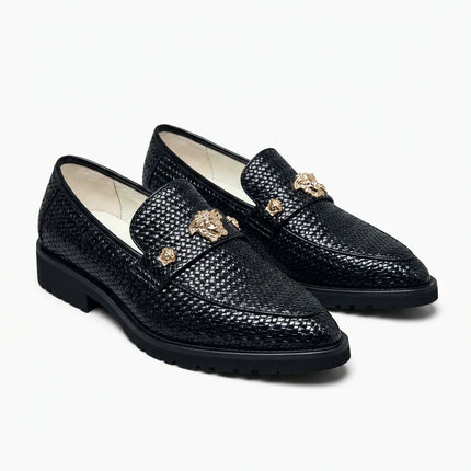 Mocassin cuir verni bout pointu femme élégant - Vue 1 - Mocassin