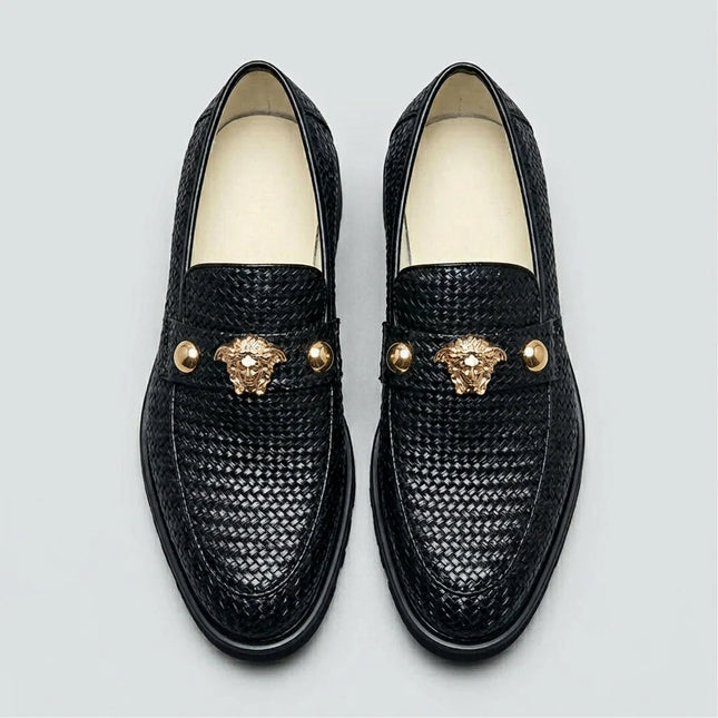 Mocassin cuir verni bout pointu femme élégant - Vue 3 - Mocassin